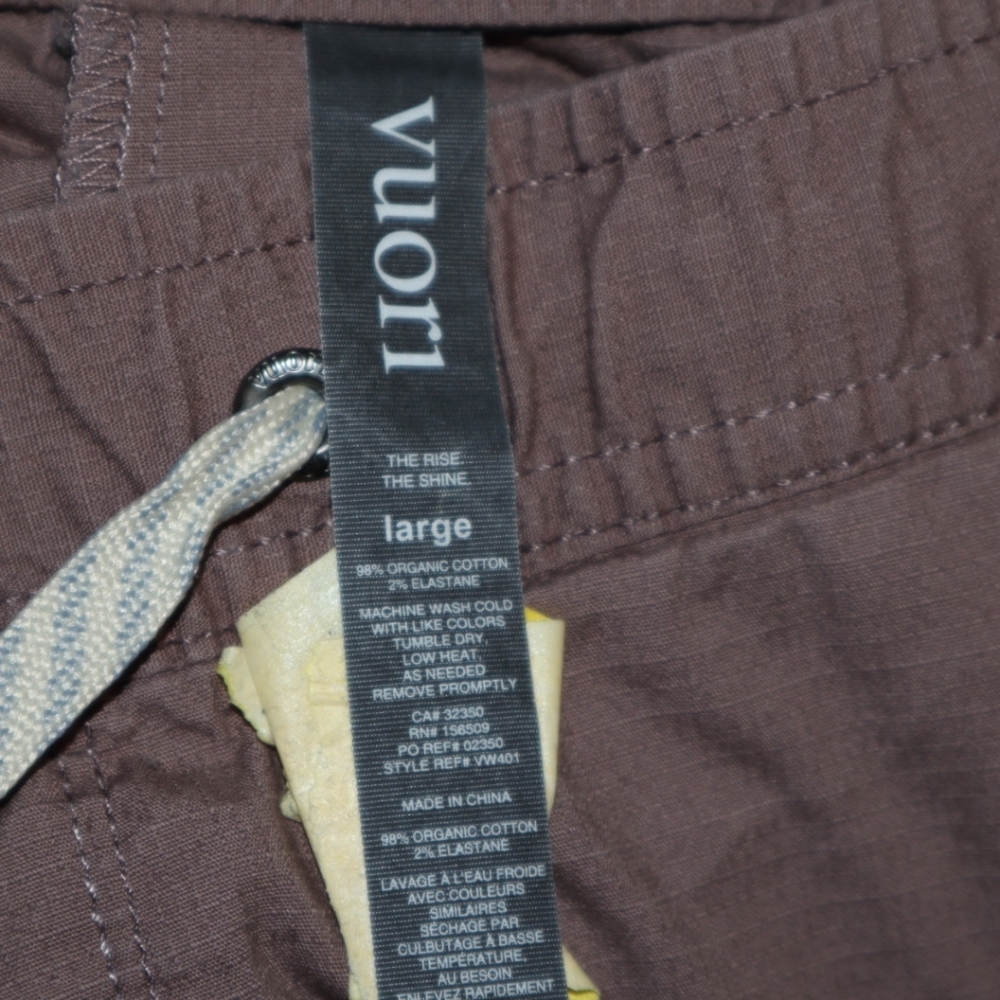 Vuori VUORI Ripstop Pant Women's Large VW401 Organic Cotton Hiking Climbing - Picture 10 of 11